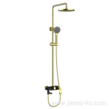 Black Titanium Gold Bathroom Faucets Hotel Shower Tap